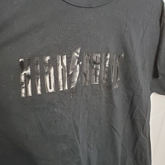 ZARA black high above riding all night metal tassel‎ tee L - Picture 8 of 10